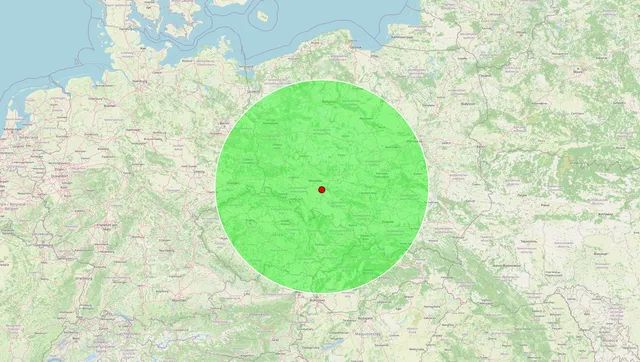 mapa zasięgu Autieko